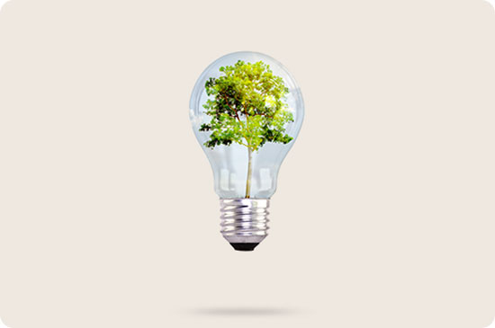 Ampoule verte écologique
