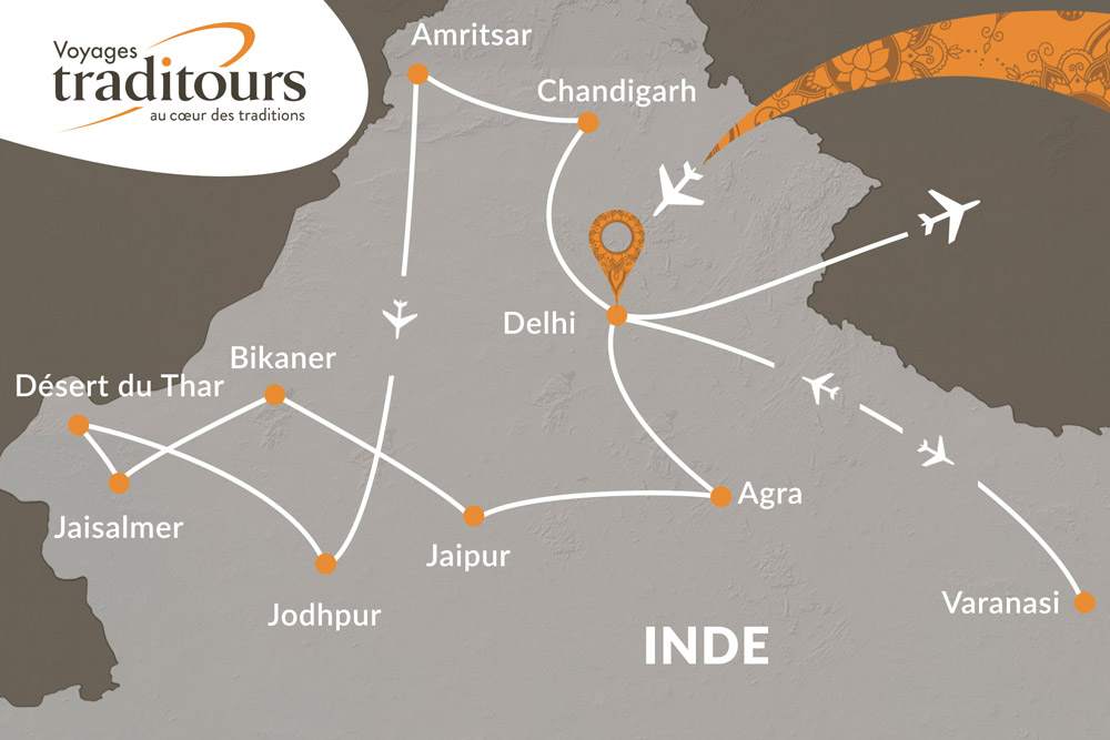 Inde du Nord incluant le Pendjab (19 jours) | Voyages Traditours